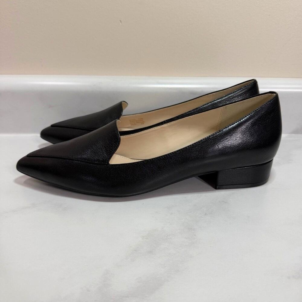 Cole Haan Grand OS DELLORA Skimmer Women’s 9.5B Black Leather Pointed Toe NWOB